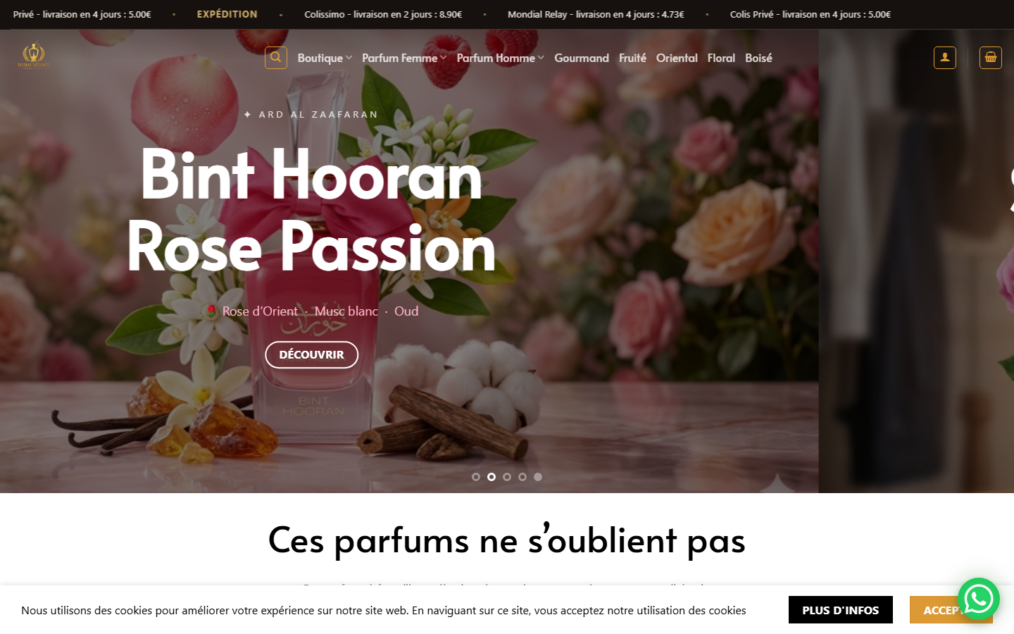 Aperçu du site Dubai Negoce